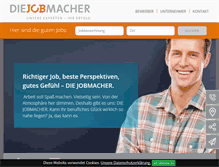 Tablet Screenshot of die-jobmacher.de
